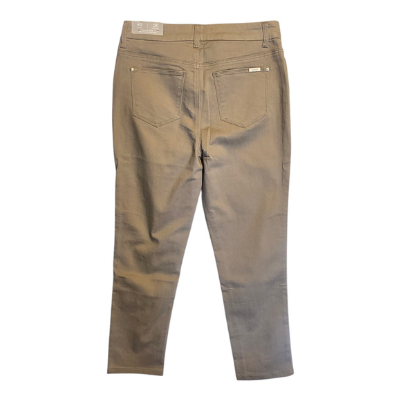 Chicos So Slimming Girlfriend Slim Leg Ankle Jeans Size 4R Light Brown Causal - Picture 2 of 14